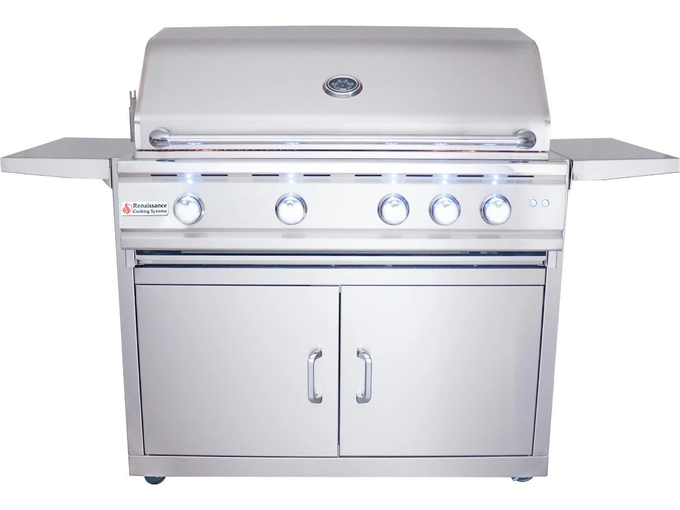 RCS Grills Stainless Steel 38'' Cutlass Pro Freestanding Grill-LP