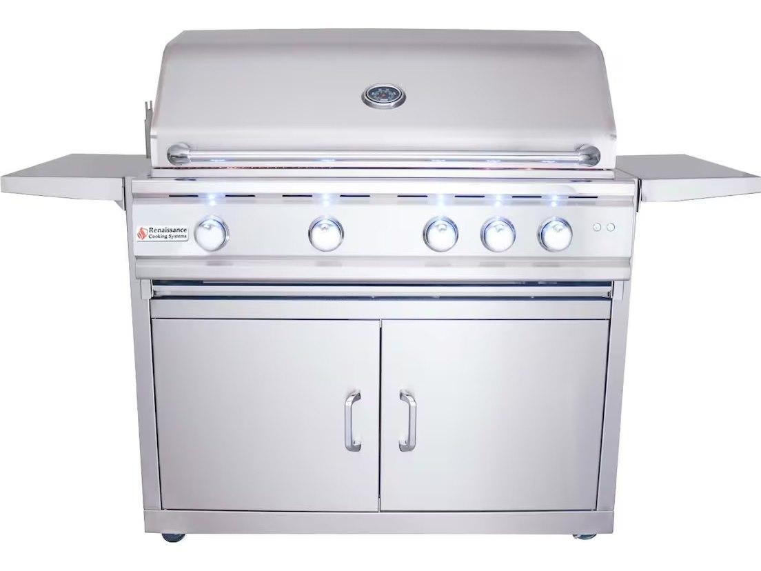 RCS Grills Cutlass Pro Stainless Steel 4 Burner Gas On Cart Grill