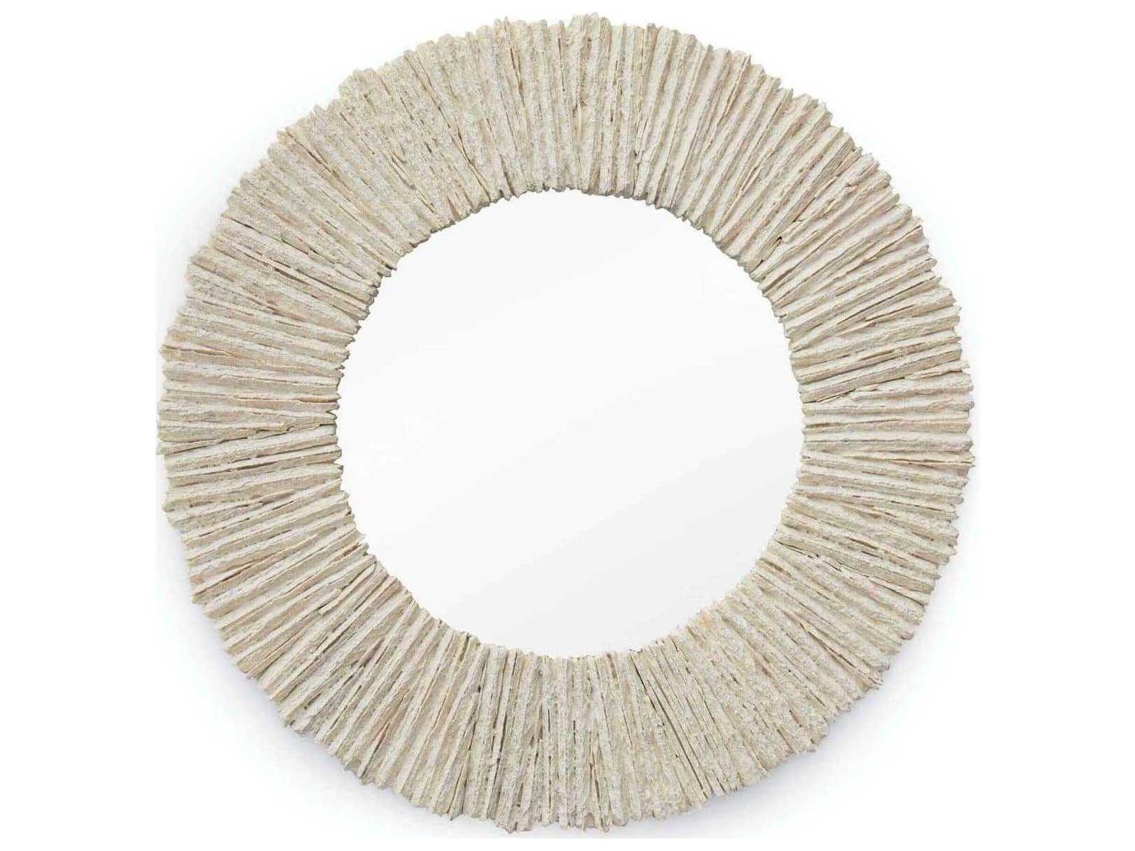 Regina Andrew Slate Natural Round Wall Mirror