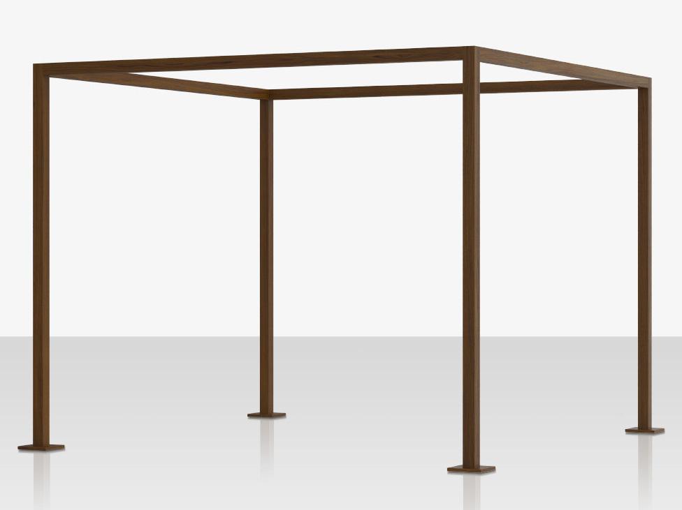 Decoscape Breeze Cabana 8' Wood Grain Frame