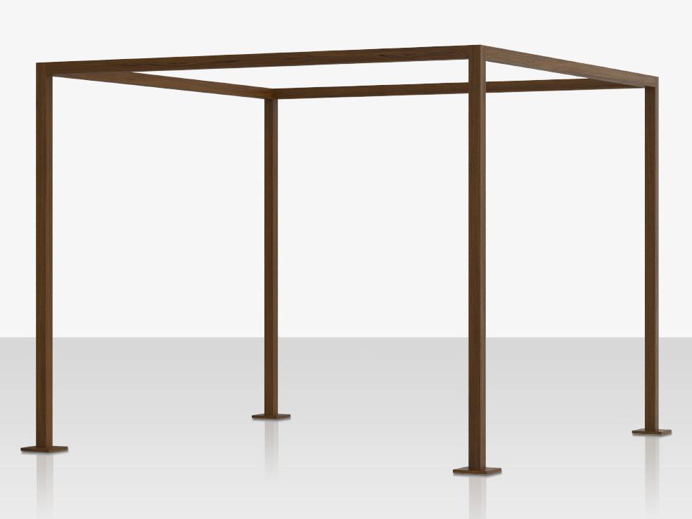 Decoscape Breeze Cabana 15' Wood Grain Frame