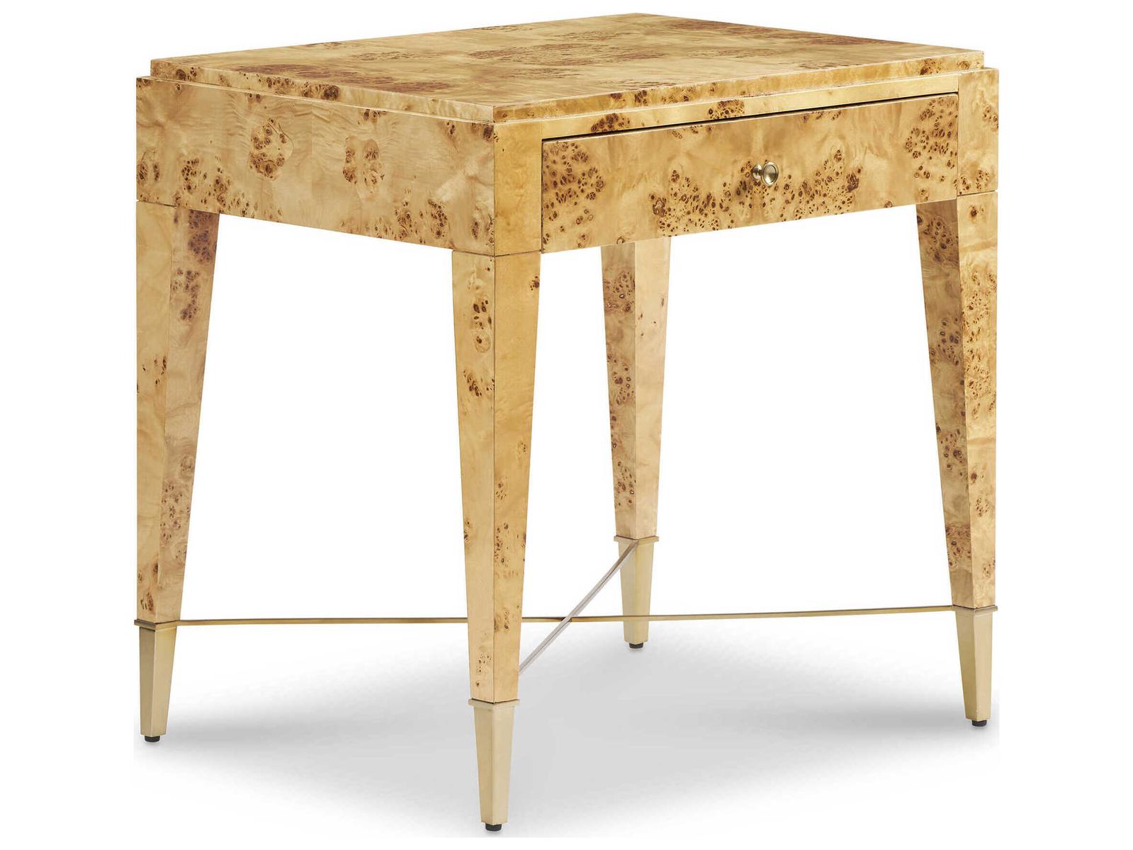 Sherrill Occasional Voyage Maison Ellie End Table — Bleached Burl Aged ...