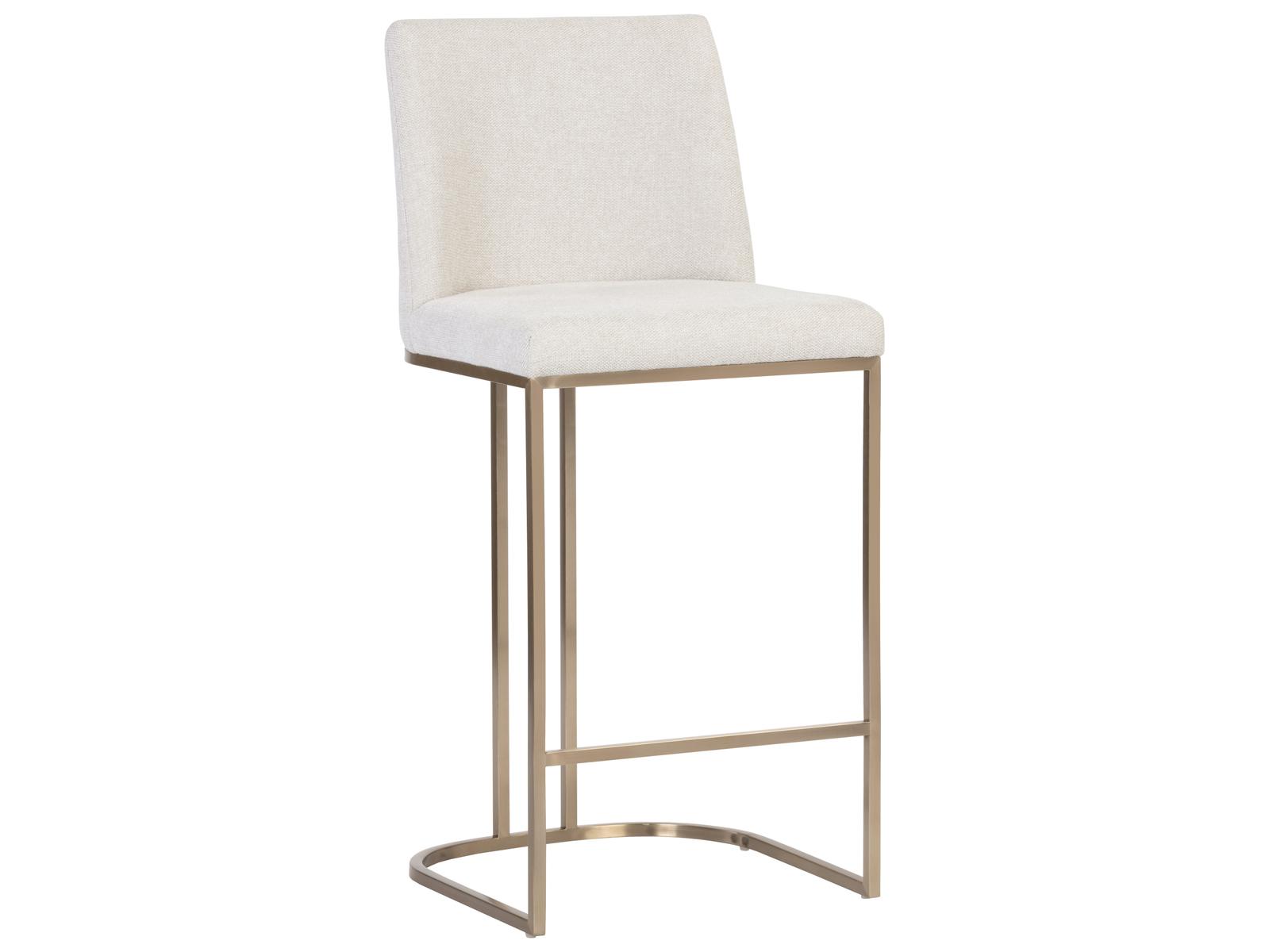 Sunpan Rayla Belfast Oatmeal Upholstered Bar Stool