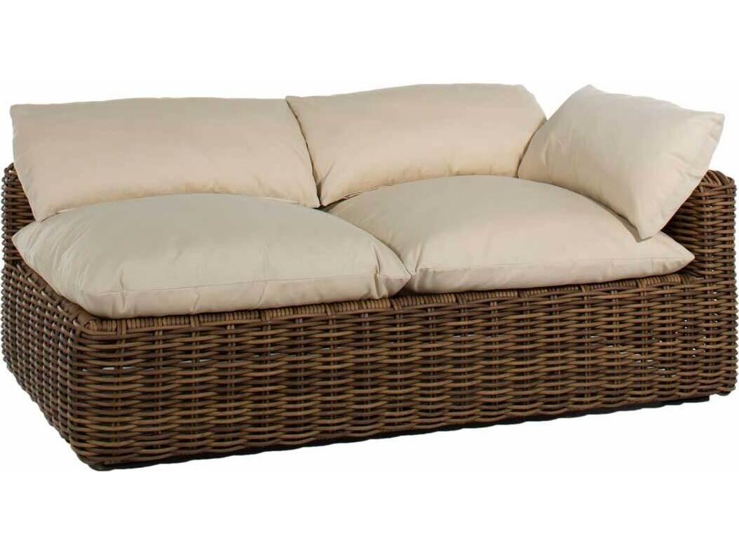 Summer Classics Montecito Wicker Right Arm Facing Outdoor Loveseat