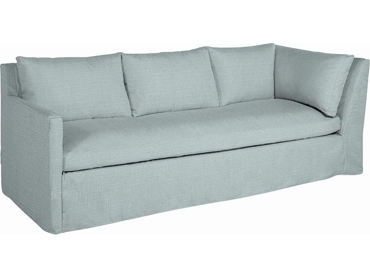 Summer Classics Nora Outdoor Left Arm Facing Corner Sofa in Grid Cloth Indigo