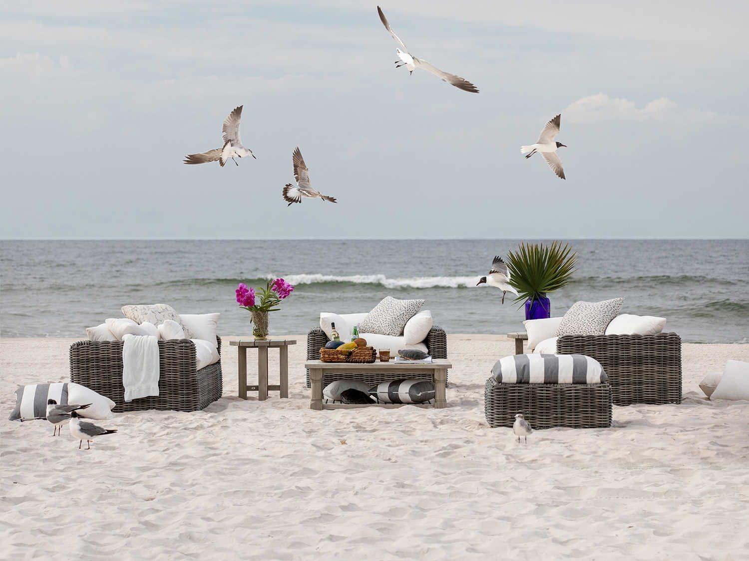 Summer Classics Montecito Wicker Outdoor Patio Lounge Set
