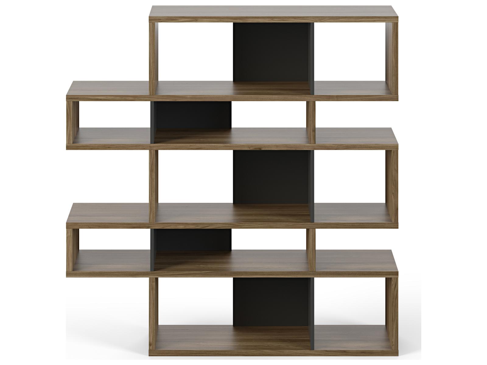 TemaHome London Walnut Frame Bookcase