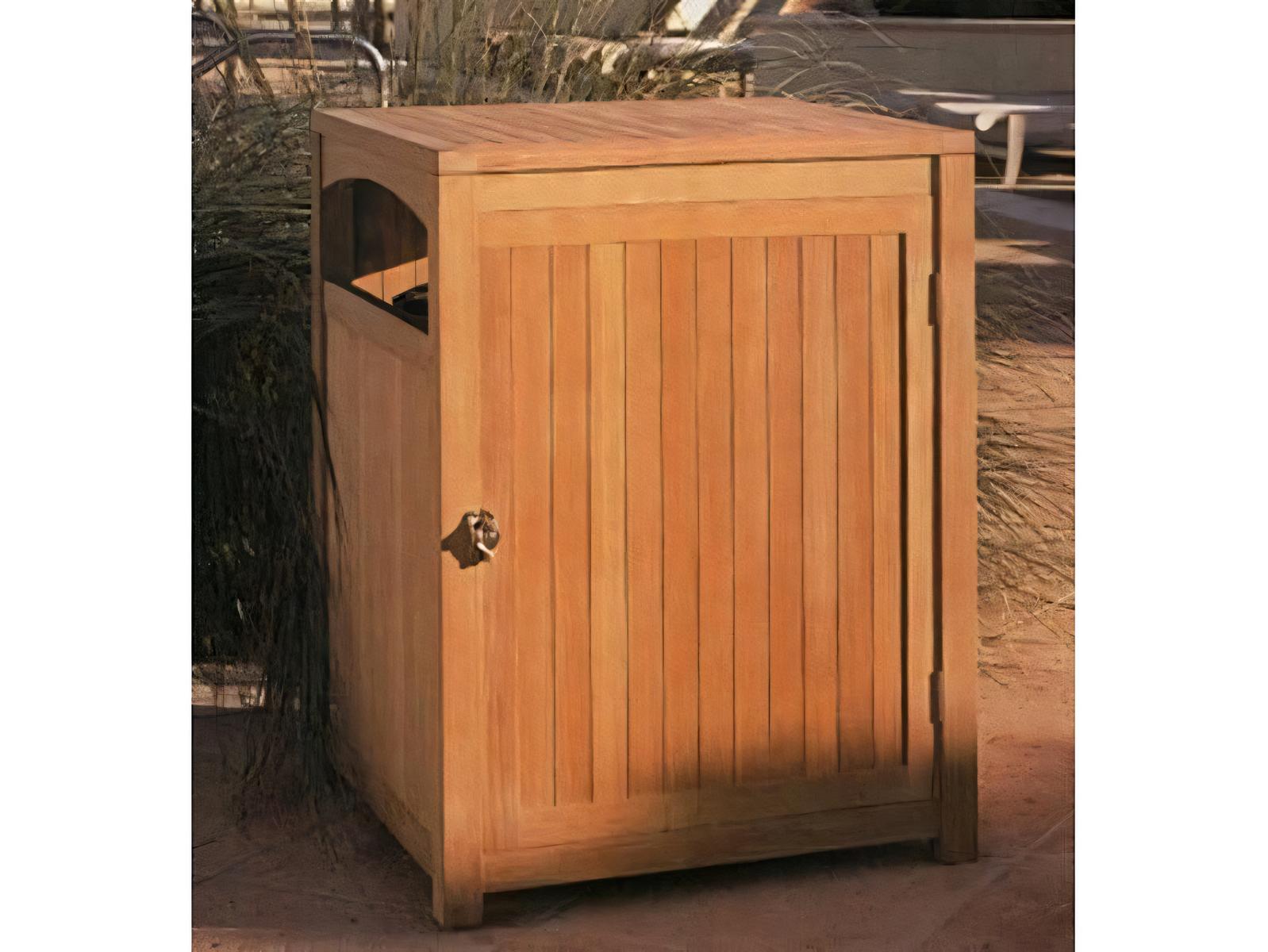 Teak Smith Waste Receptacle