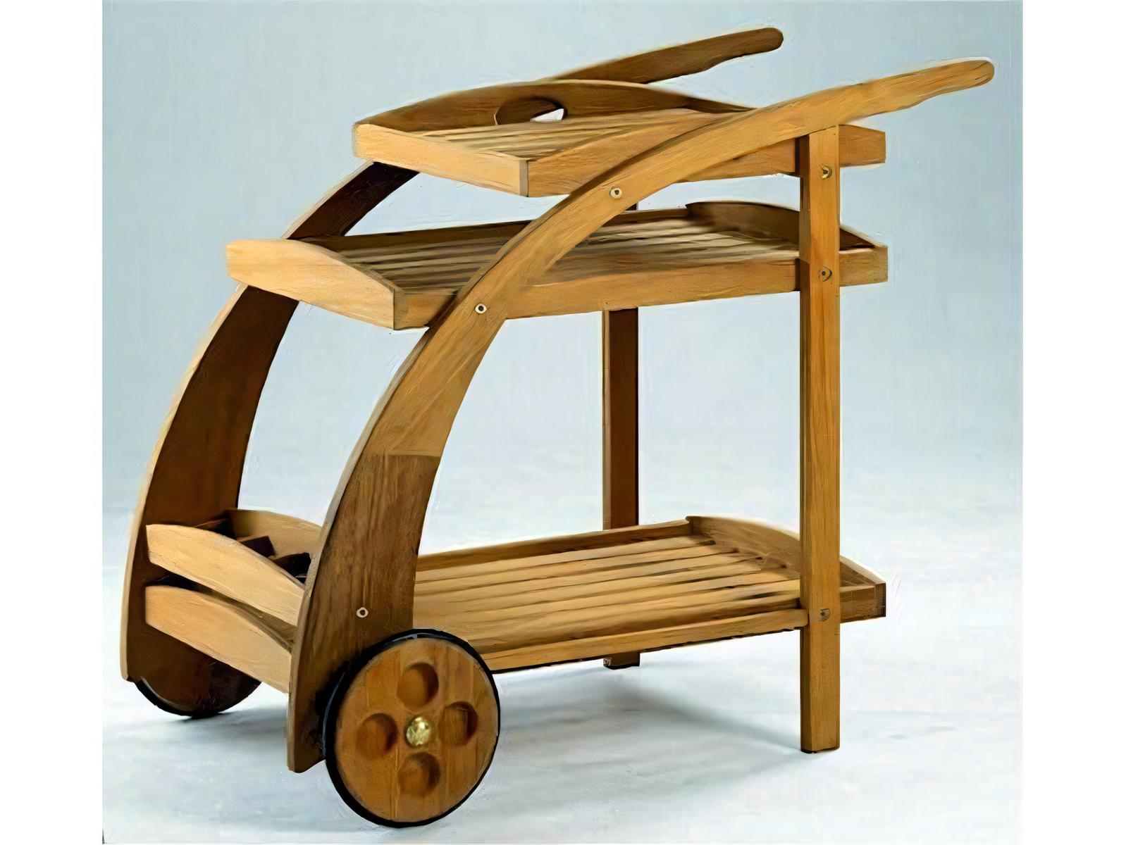 Teak Smith Teak Trolley Cart