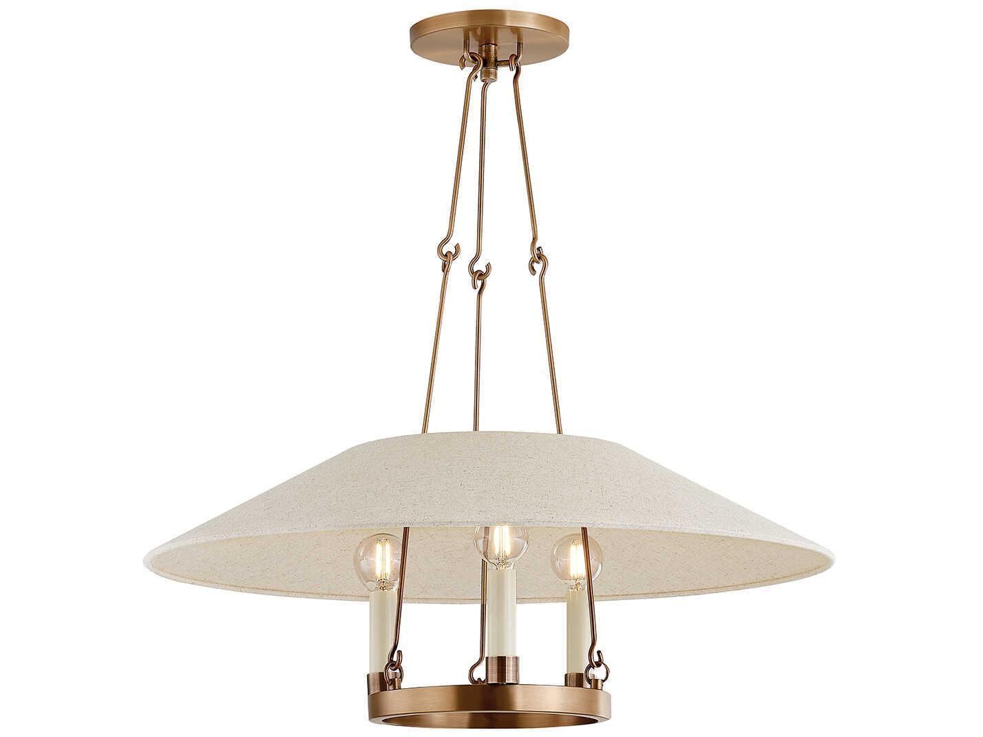Troy Lighting Archive 3-Light Patina Brass Candelabra Chandelier
