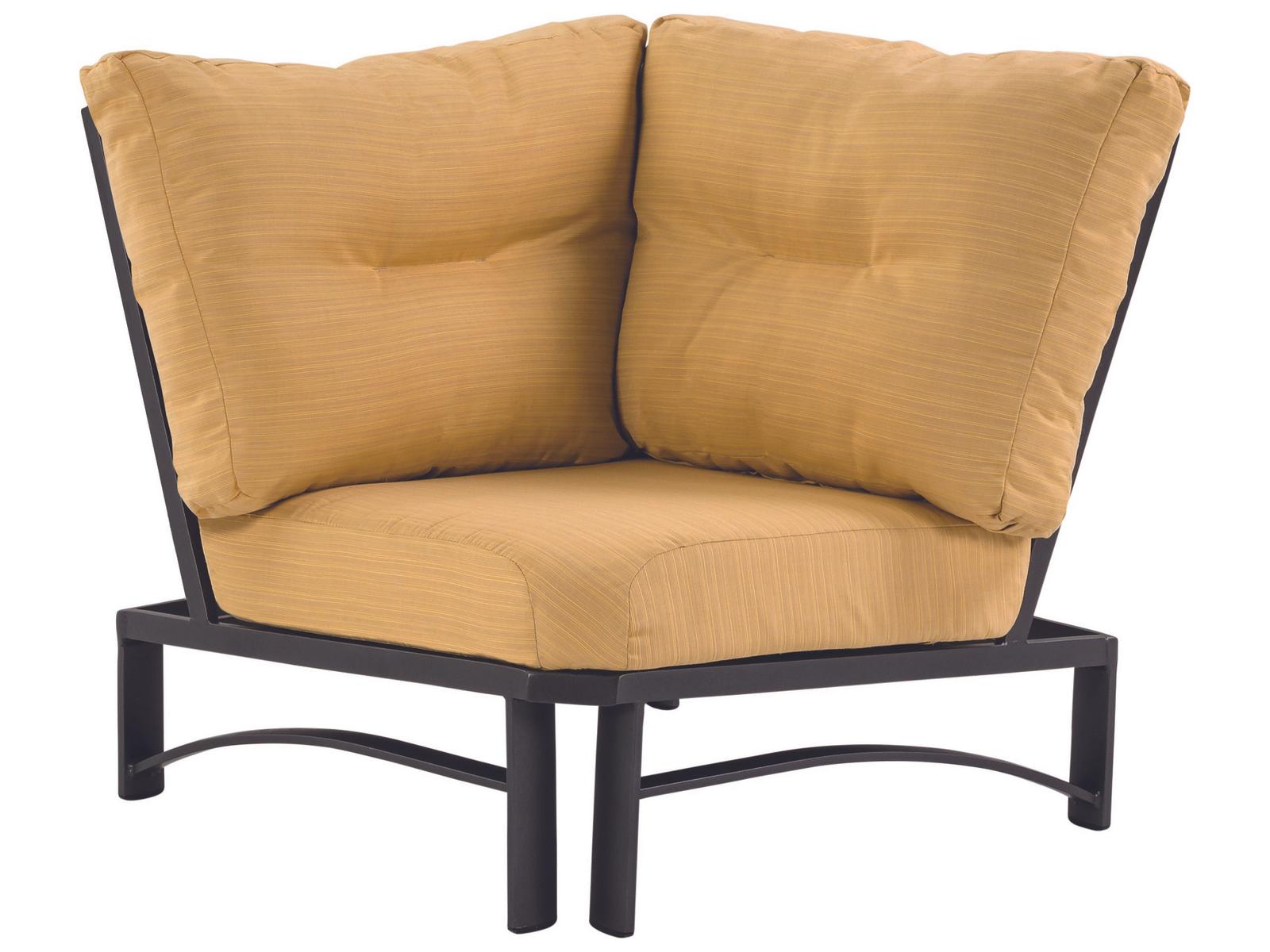 Tropitone Kenzo Cushion Aluminum Square Corner Outdoor Patio Lounge Chair