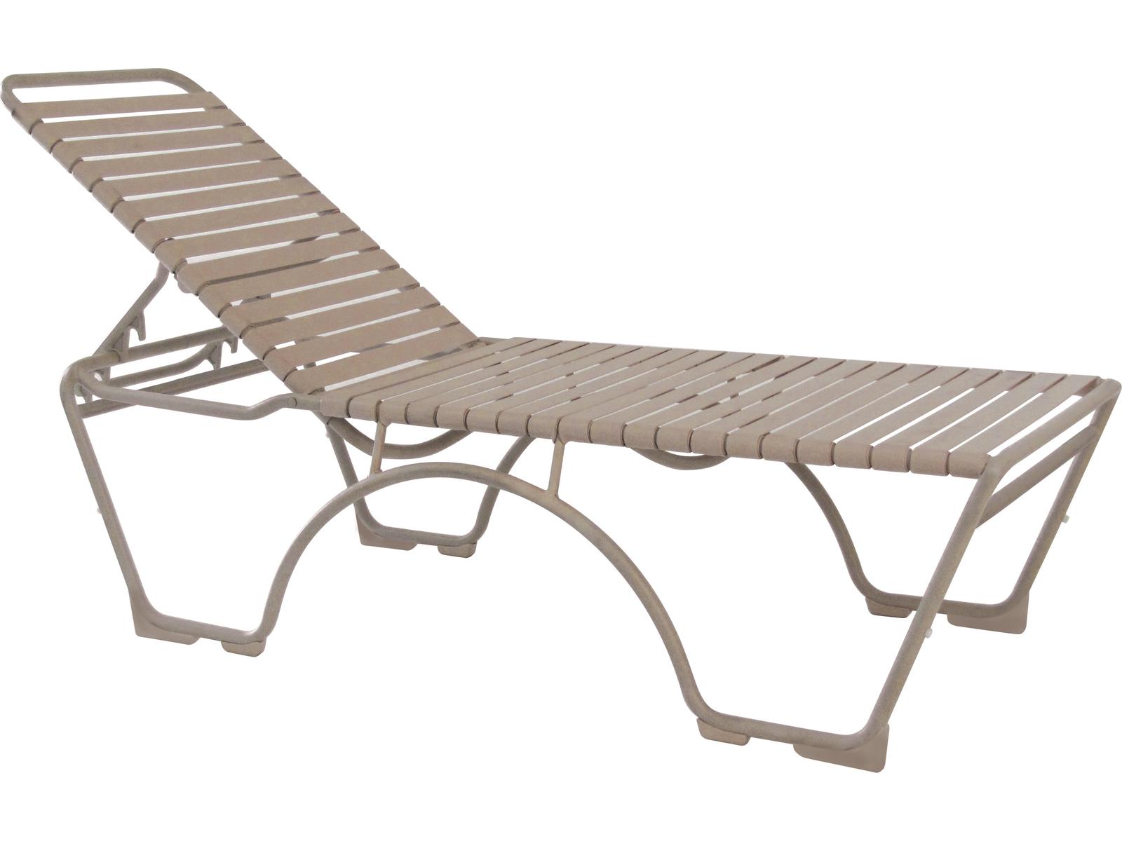 Tropitone Kahana Strap Aluminum Stackable Outdoor Chaise Lounge
