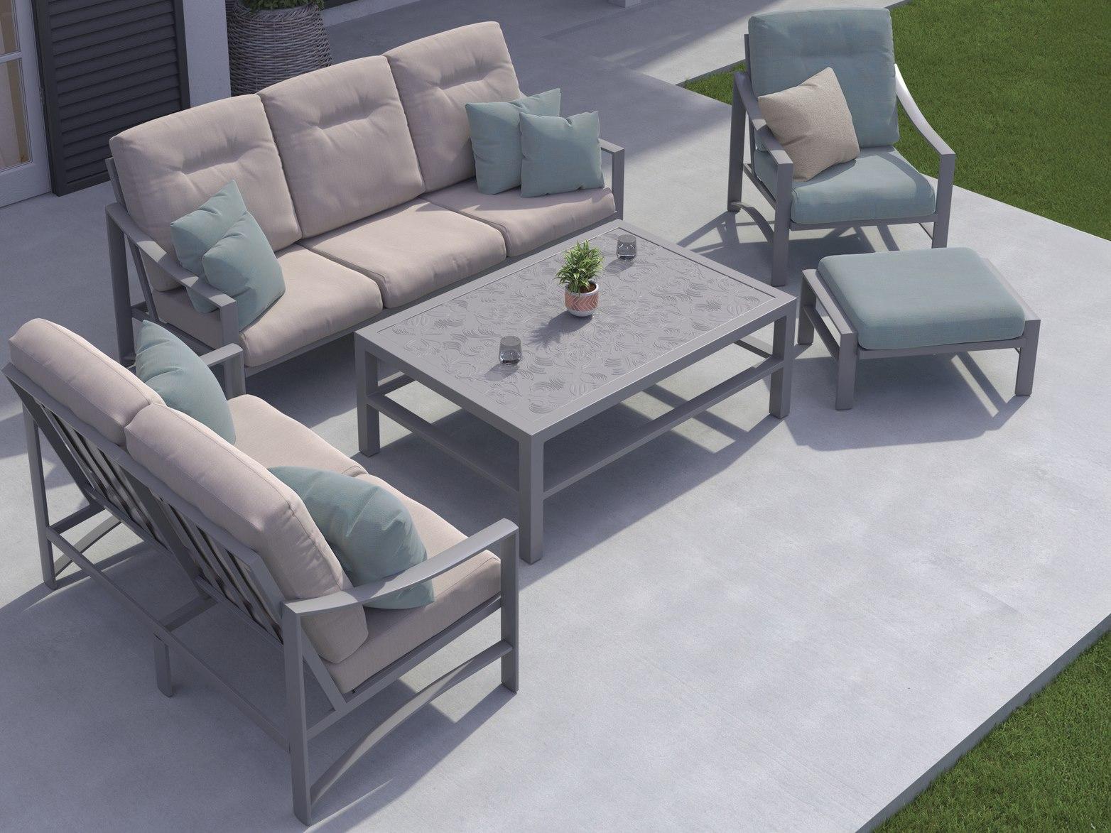 Tropitone Kenzo Cushion Aluminum Lounge Set
