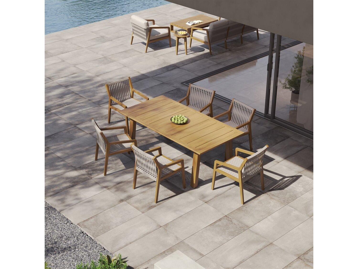 Tropitone Lido Teak Dining Set