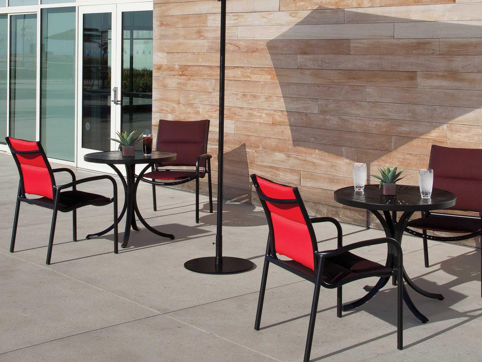 Tropitone Milennia Padded Sling Aluminum Bistro Set
