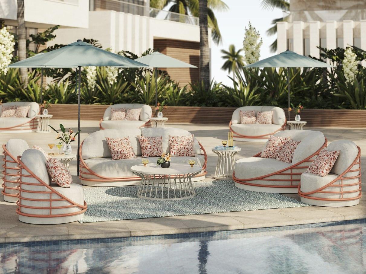 Tropitone Orbit Aluminum Cushion Lounge Set