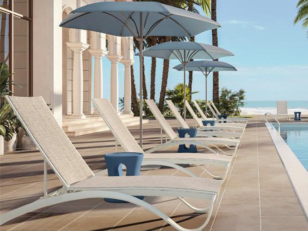 Tropitone Twist Sling Aluminum Outdoor Lounge Set