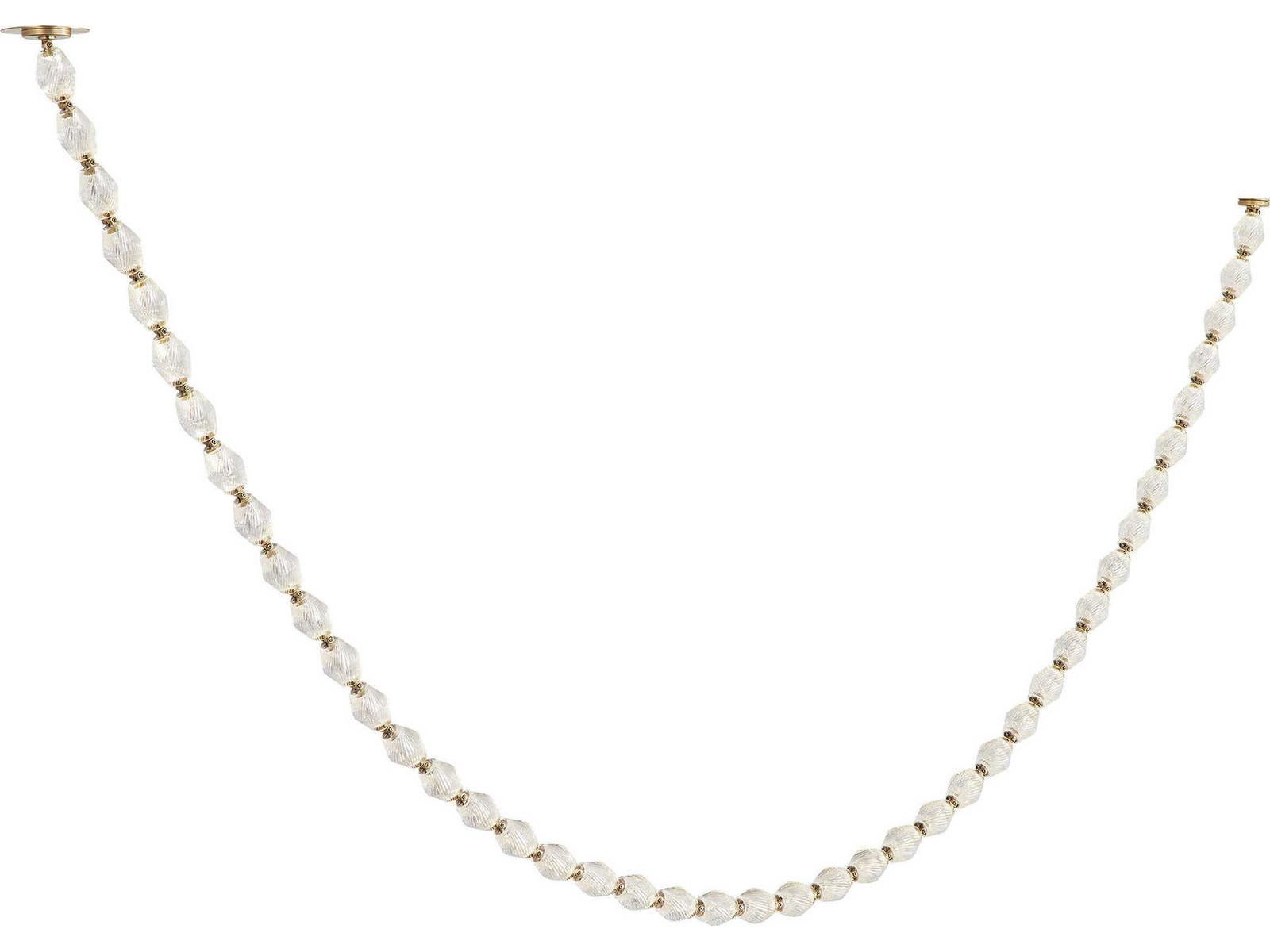 Visual Comfort Modern Collier 1-Light Natural Brass Linear Chandelier