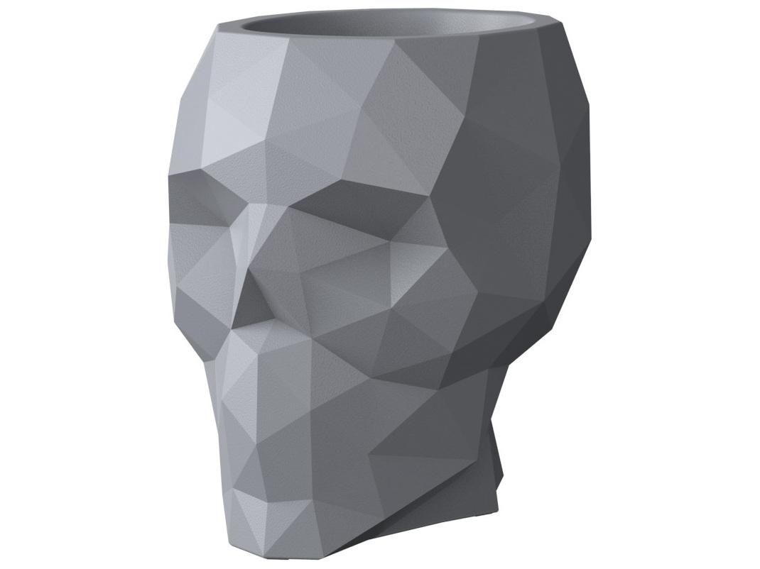 Vondom Outdoor Skull Gray Planter