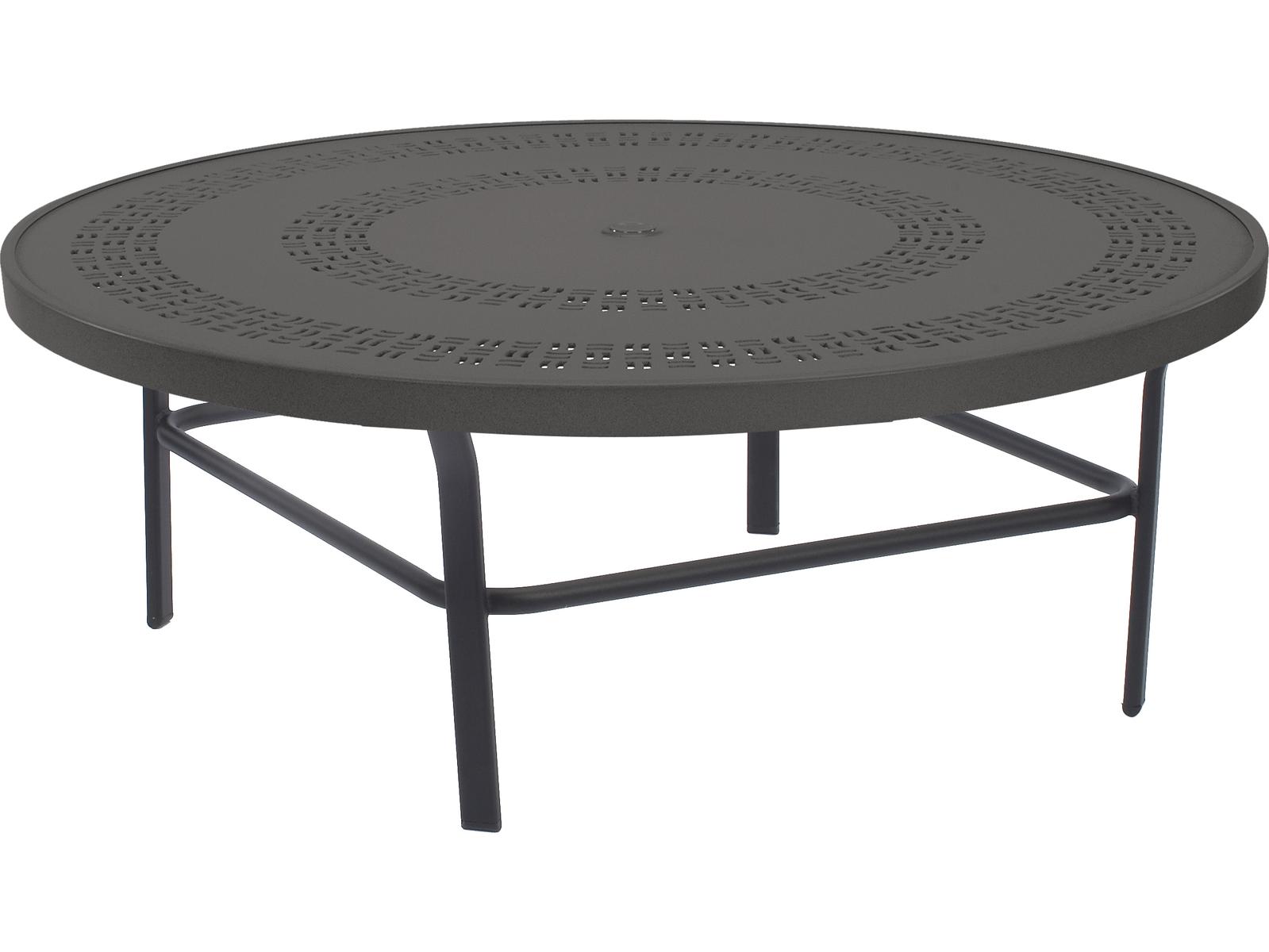 Windward Design Group Mayan Punched Aluminum Aluminum Round Outdoor Conversation Table