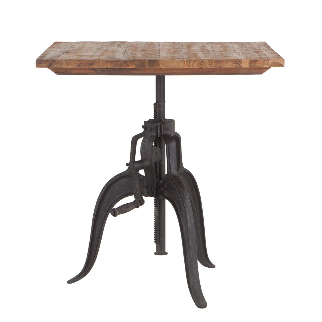 World Interiors Artezia Natural Square Wood Bar Table
