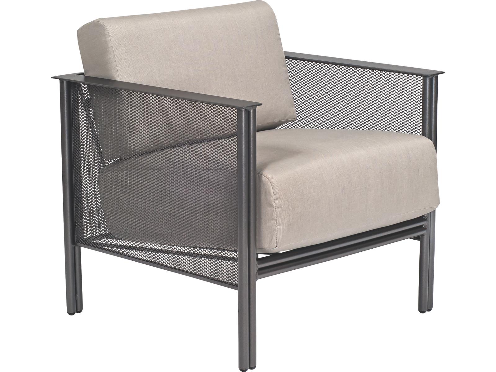 Woodard Jax Wrought Iron Outdoor Patio Lounge Chair