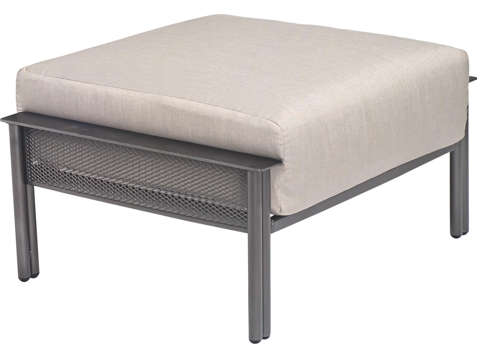 Woodard Jax Wrought Iron Patio Ottoman