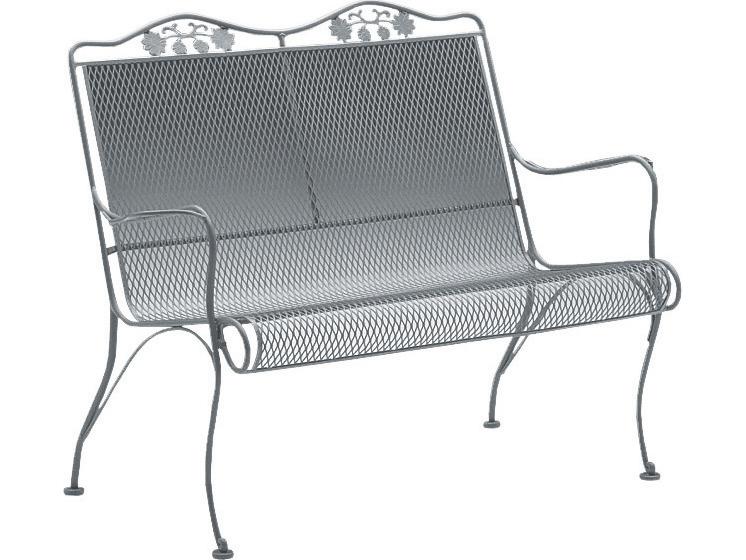 Woodard Briarwood Wrought Iron High Back Patio Loveseat