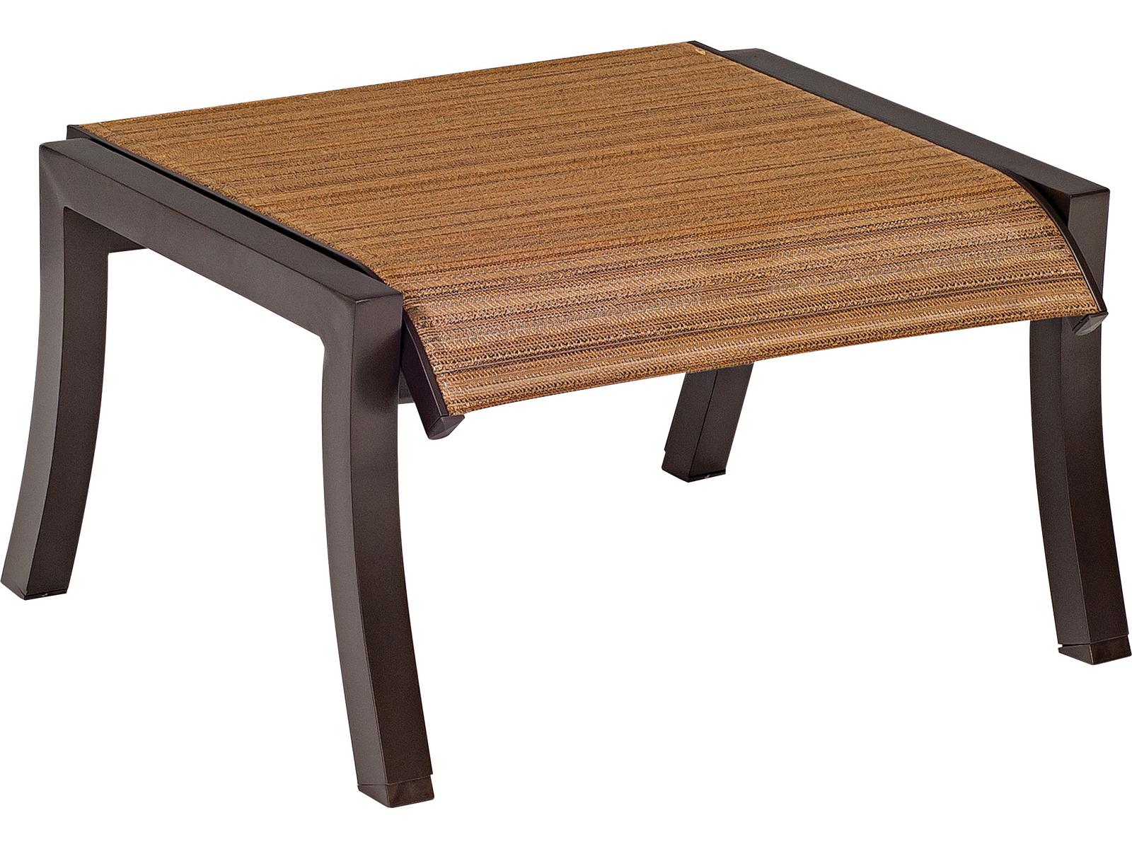 Woodard Cortland Sling Aluminum Outdoor Patio Ottoman
