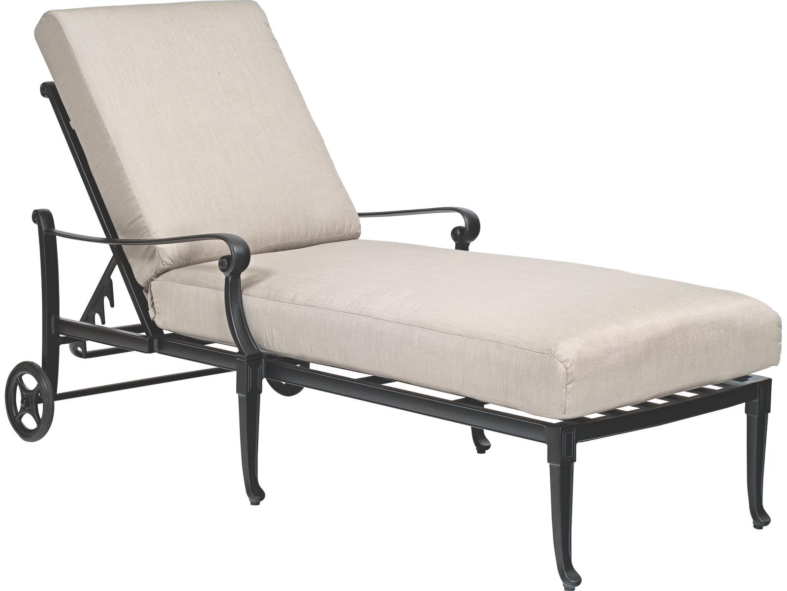 Woodard Wiltshire Cast Aluminum Adjustable Outdoor Patio Chaise Lounge