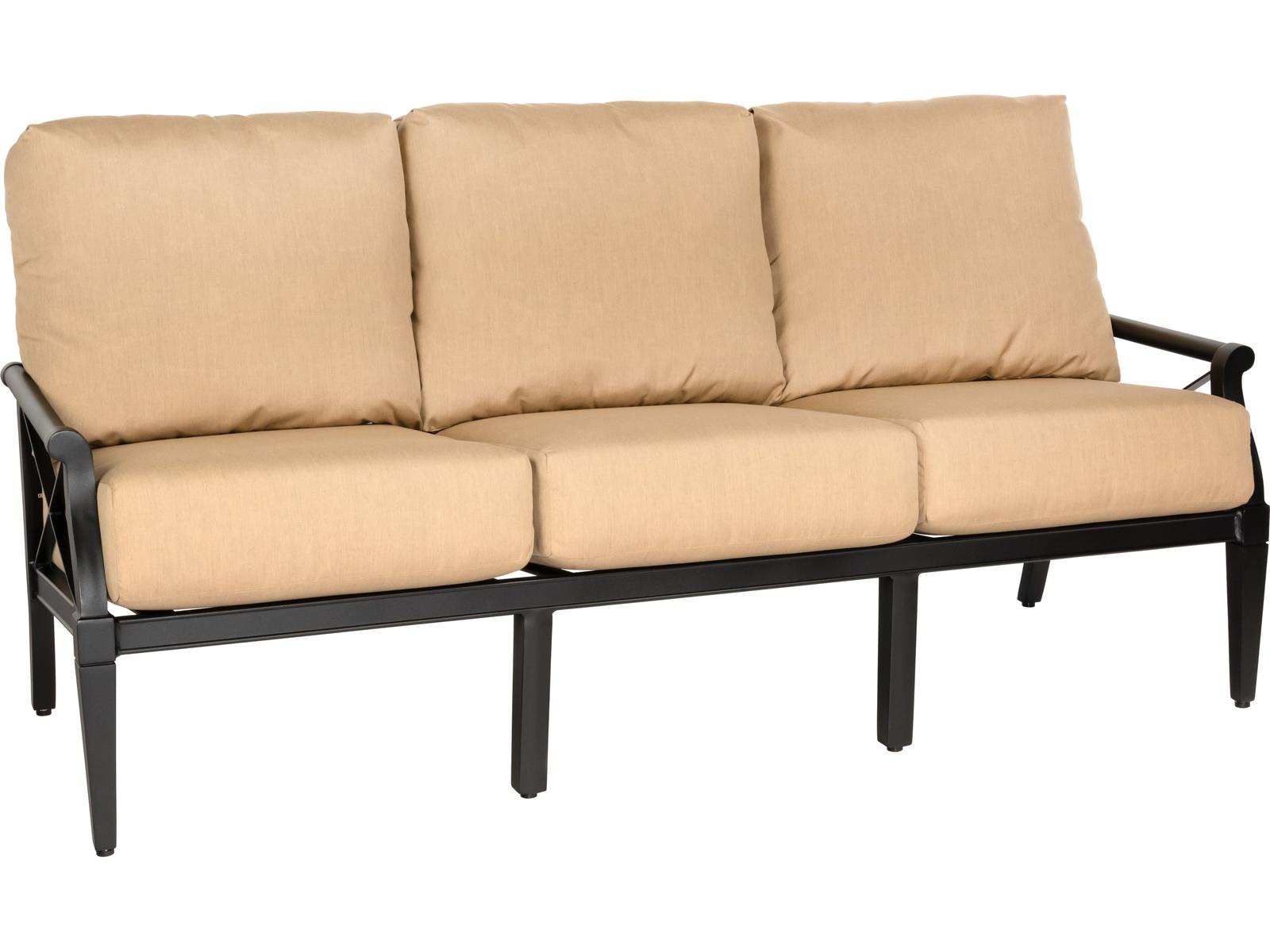 Woodard Andover Cushion Aluminum Outdoor Patio Sofa