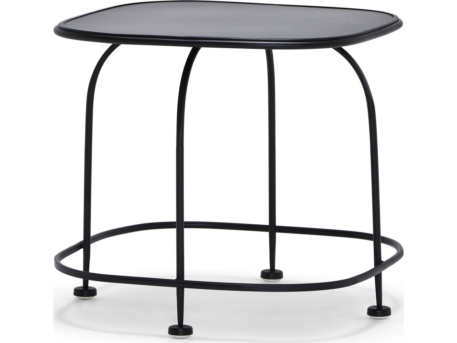 Woodard Reed Steel Square Patio Side Table