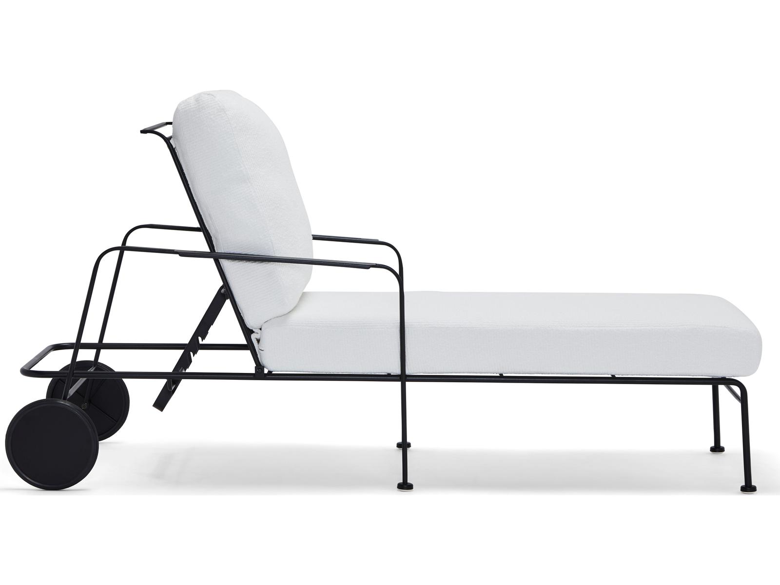 Woodard Reed Steel Outdoor Patio Chaise Lounge