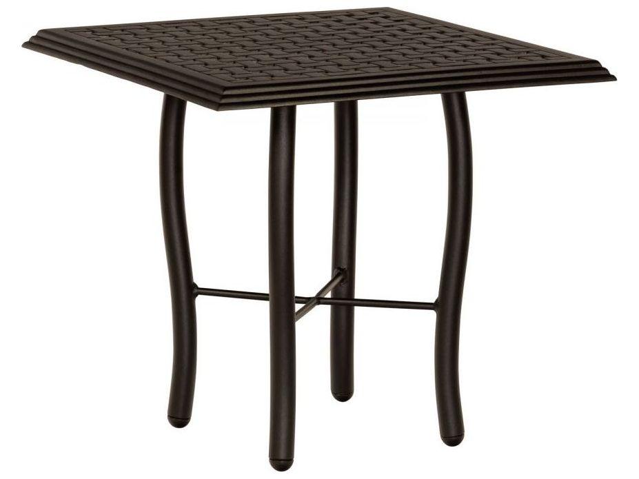 Woodard Thatch Aluminum Square Outdoor End Table