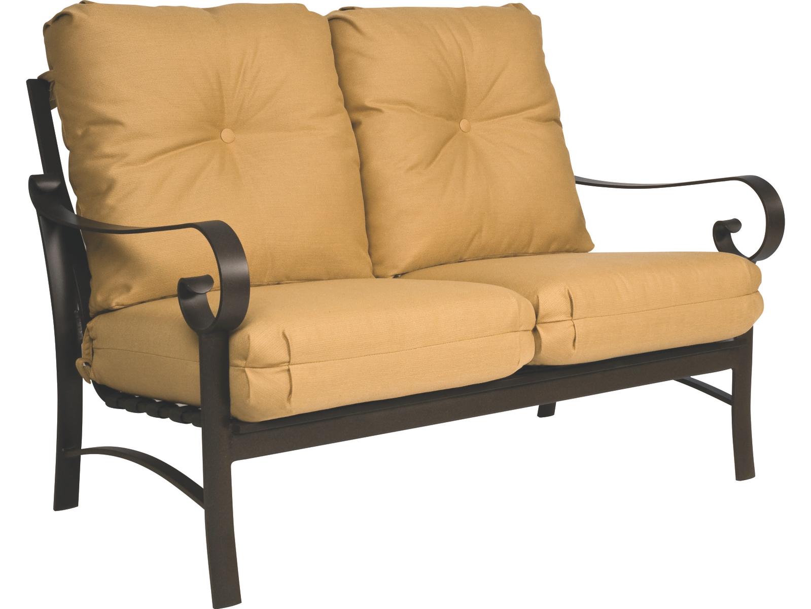 Woodard Belden Cushion Aluminum Patio Loveseat