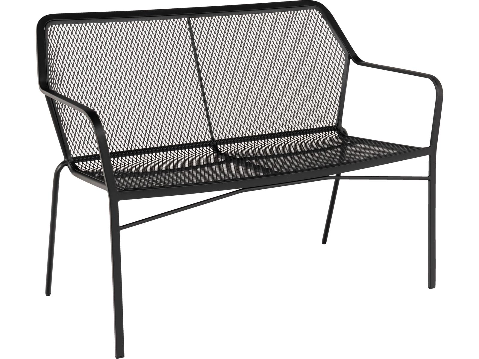 Woodard Delmar Iron Stackable Patio Bench