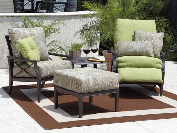 Woodard Andover Cushion Aluminum Patio Lounge Set