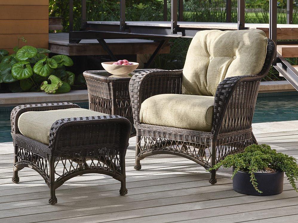 Woodard Whitecraft Sommerwind Wicker Outdoor Lounge Set