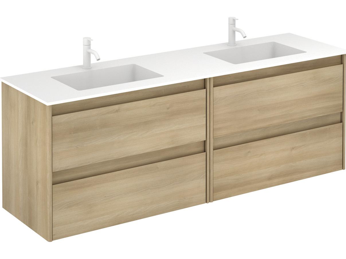 WS Bath Collections Ambra Nordic Oak Vanity