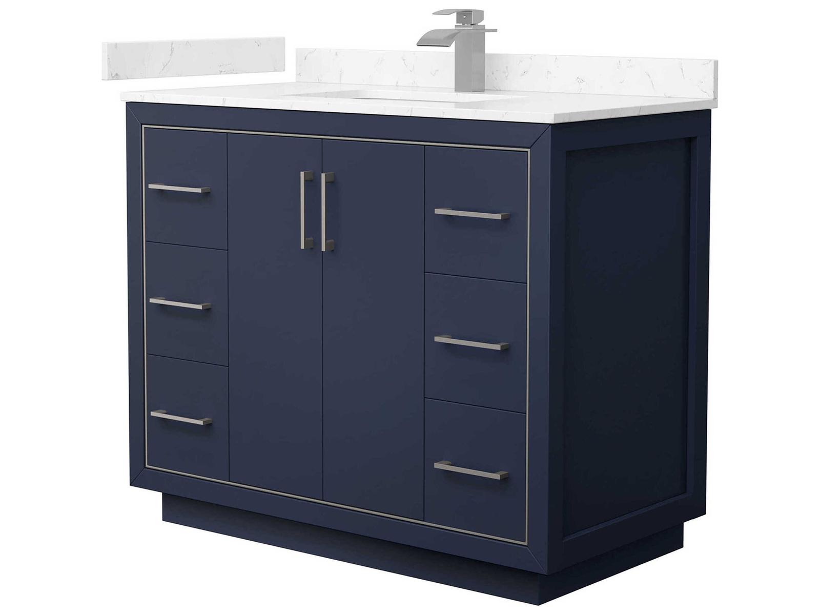 Wyndham Collection Icon 42-Inch Bathroom Vanity Cabinet – Modern ...