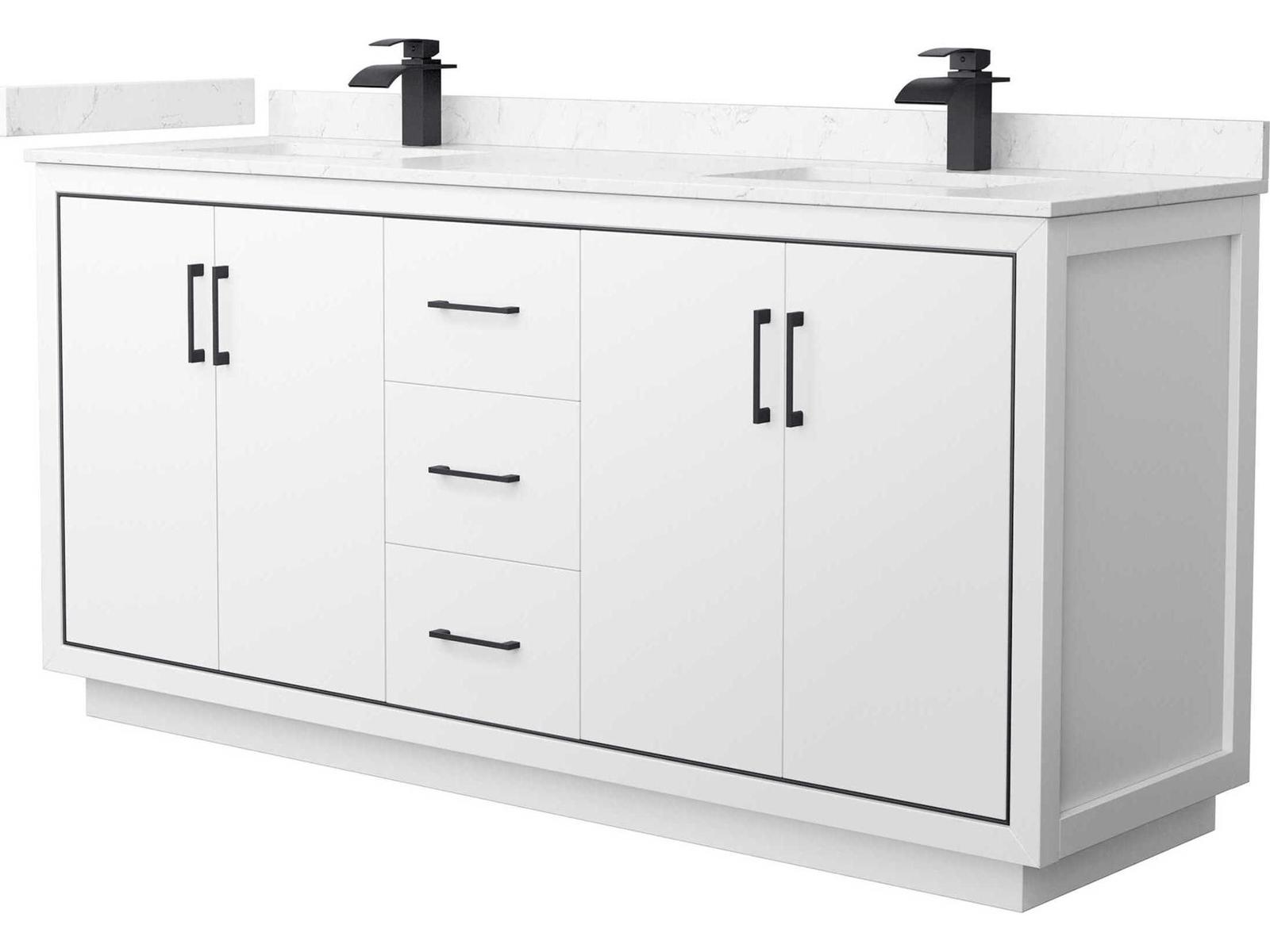 Wyndham Collection Icon 72-Inch Double Bathroom Vanity Contemporary