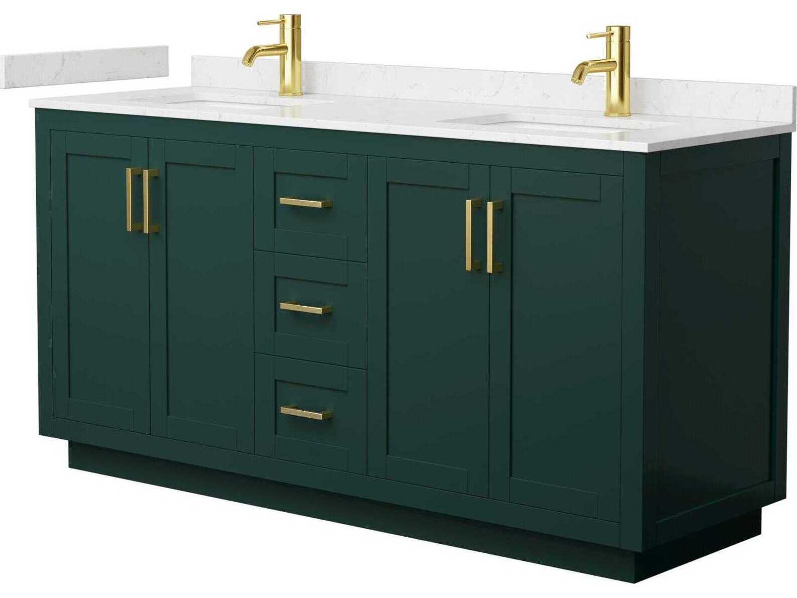 Wyndham Collection Miranda 66-Inch Double Bathroom Vanity with Storage