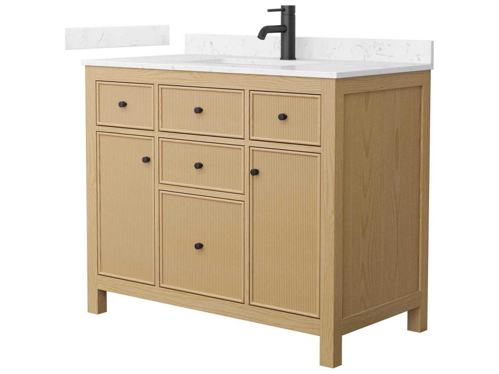 Wyndham Collection Pendry 42-Inch Single Bathroom Vanity — Transitional