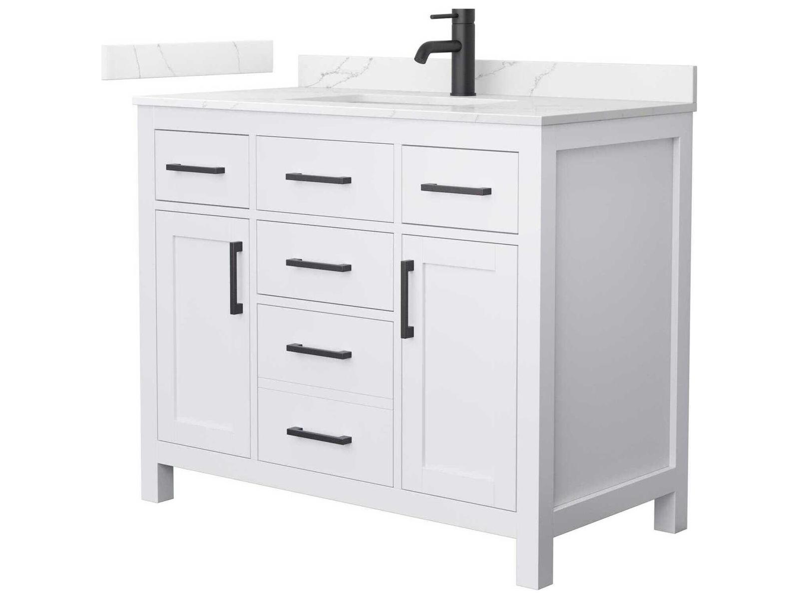 Wyndham Collection Beckett 42-Inch Single Bathroom Vanity