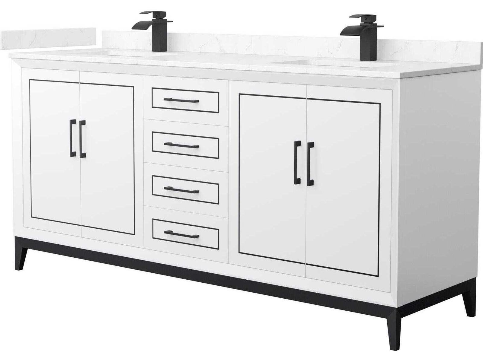 Wyndham Collection Marlena 72-Inch Double Bathroom Vanity