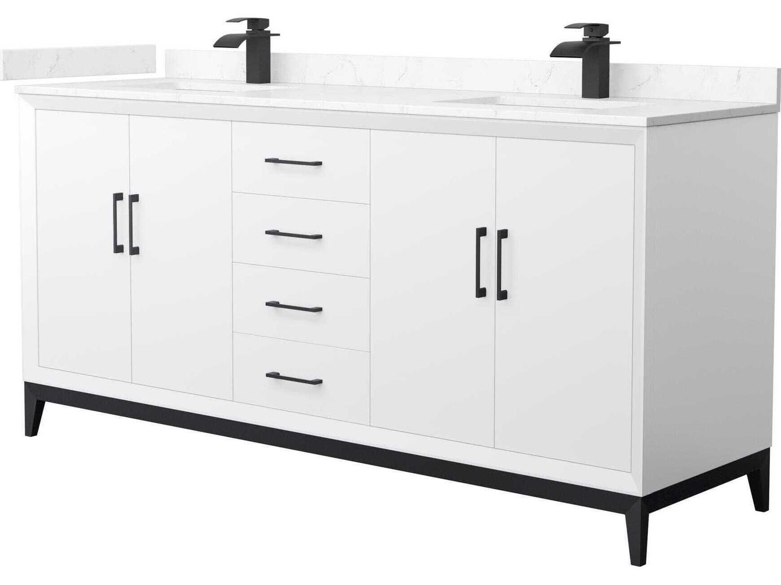 Wyndham Collection Amici 72 Inch Double Bathroom Vanity Cabinet ...