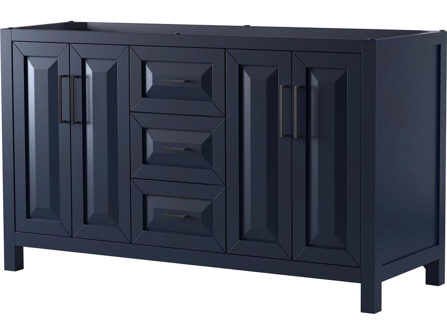 Wyndham Collection 60-Inch Double Freestanding Bathroom Vanity Cabinet