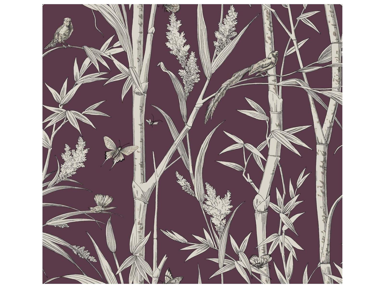 York Wallcoverings Toile Resource Library Burgundy Wallpaper