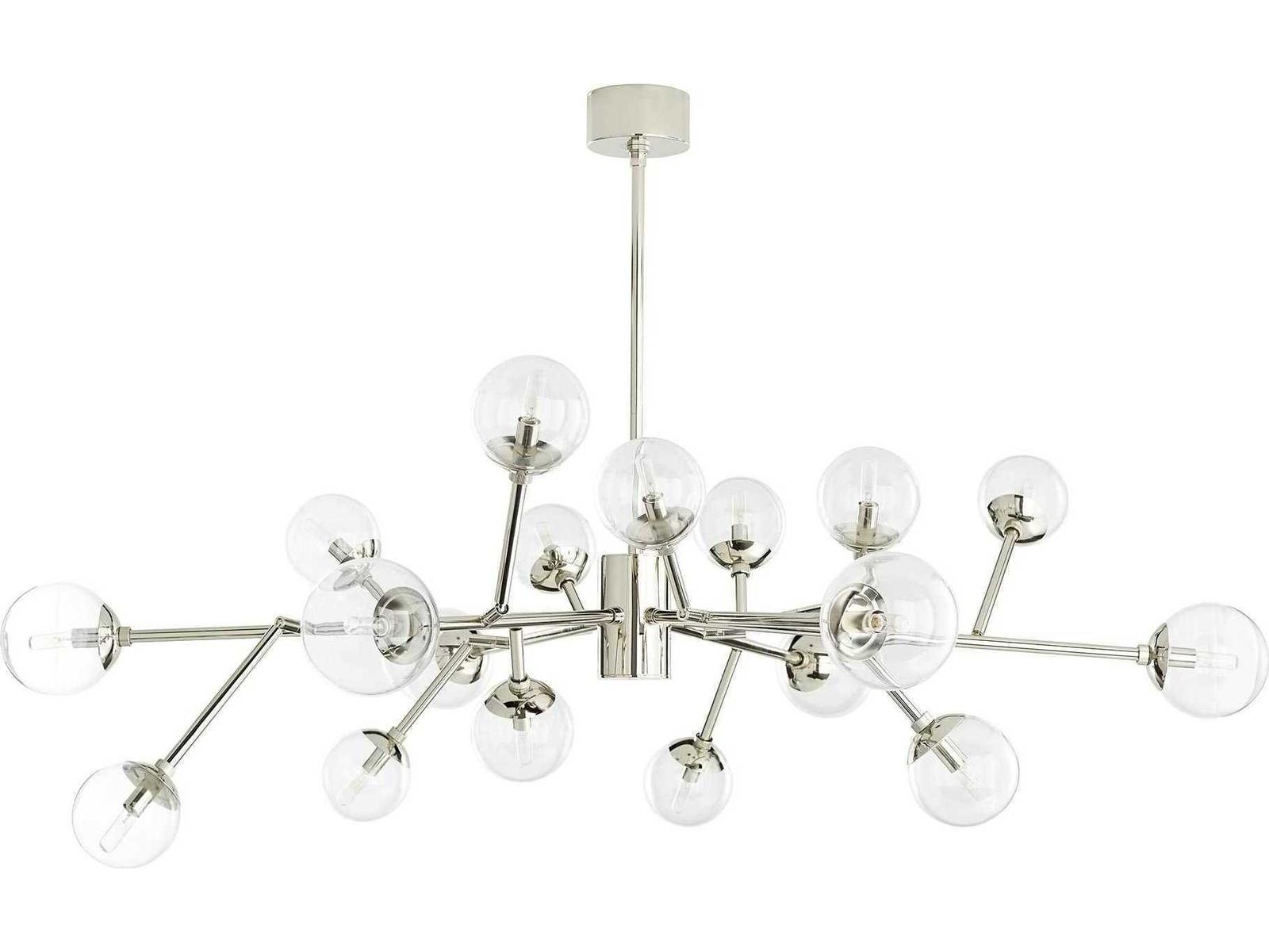 Arteriors Home Dallas 18-Light Polished Nickel Globe Chandelier