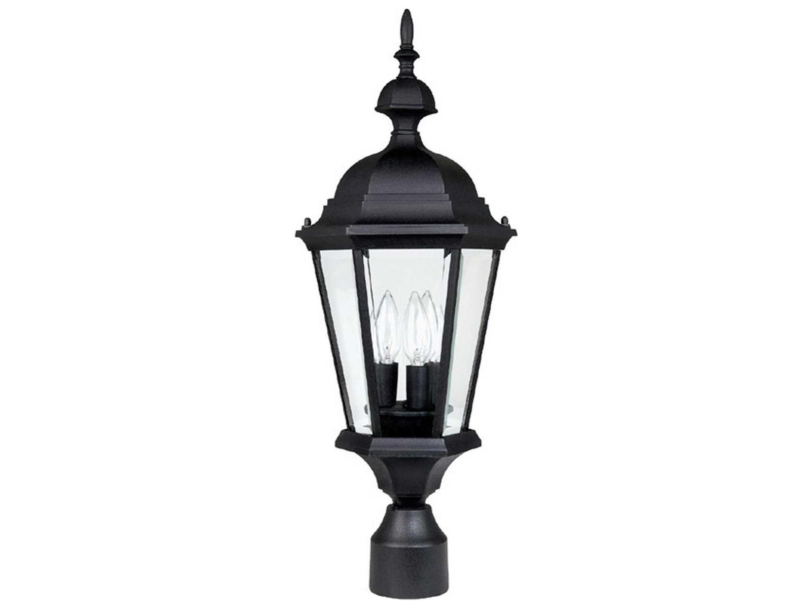 Capital Lighting Carriage House Black Outdoor Post Light